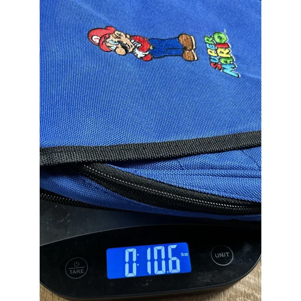 Nintendo DS Vintage Travel Case - Bright blue Mario embroidered - So cool!
